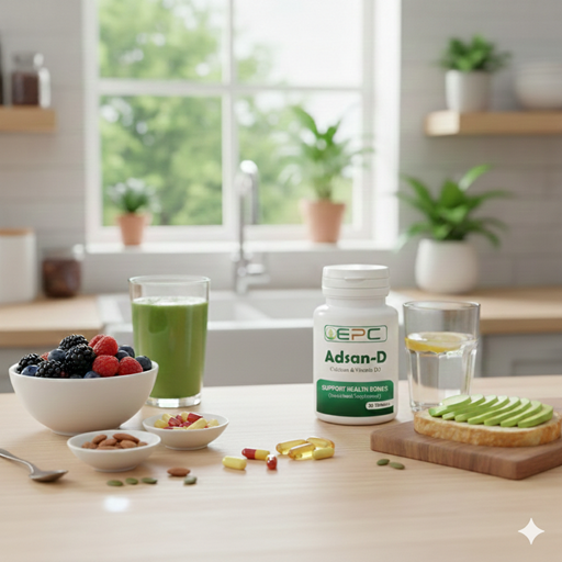 A variety of daily supplements including multivitamins, omega-3 capsules, probiotics, and essential minerals designed to support overall health, energy, and immunity in everyday life learn Why We Need to Add Supplements in Our Daily Life?