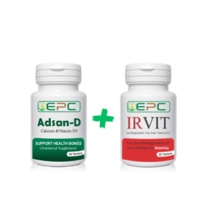 Adsan D & IRVIT Vitamin D and Multivitamin Supplement for Bone and Immune Health And vitamin d defficency